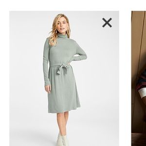 Robe col roulé tricot